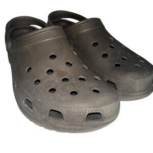 Crocs Unisex Classic Clog, Chocolate, Mens 12 / Womens 14